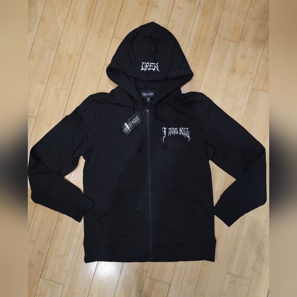 Dolls Kill Logo Current Mood Crew Zip Up Hoodie Robe Mega Tote Hat Merch S - Picture 9 of 14